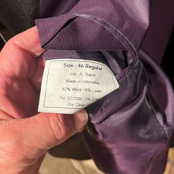 Jos. A. Bank Black Tuxedo with Structured Shoulders and Notch Lapels - Picture 4 of 7